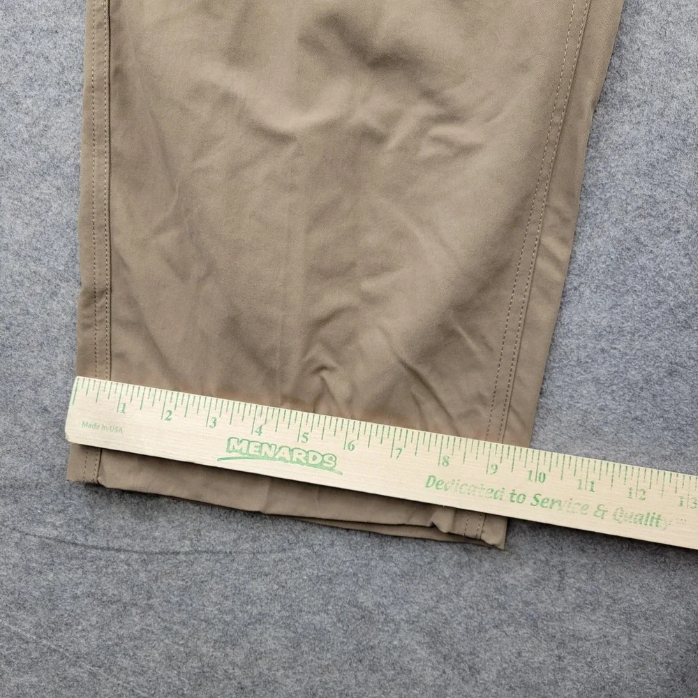 Duluth Trading Co Pants Mens 44x30 Beige Nylon Relaxed Fit Belted Outdoor Hiking